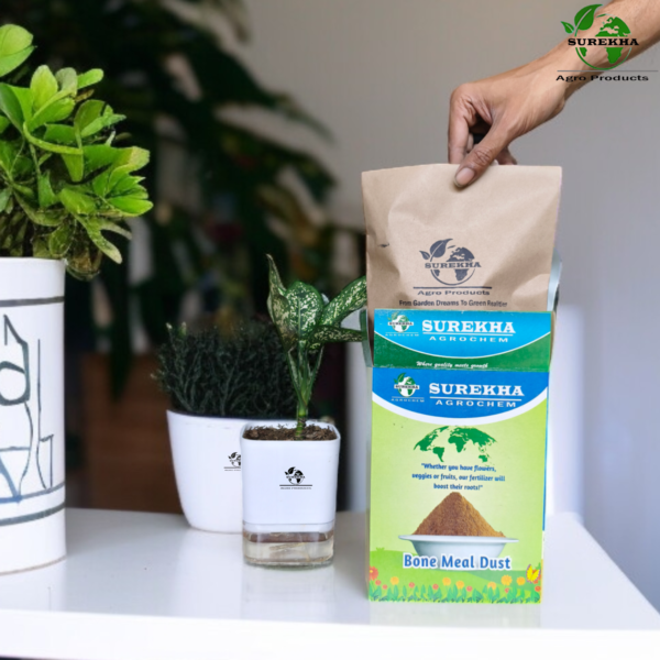 Surekha Organic Bone Meal Fertilizer - Slow-Release Phosphorus & Calcium | Calcium For Plants | Bone Meal Powder| Bio Fertilizer For Plants