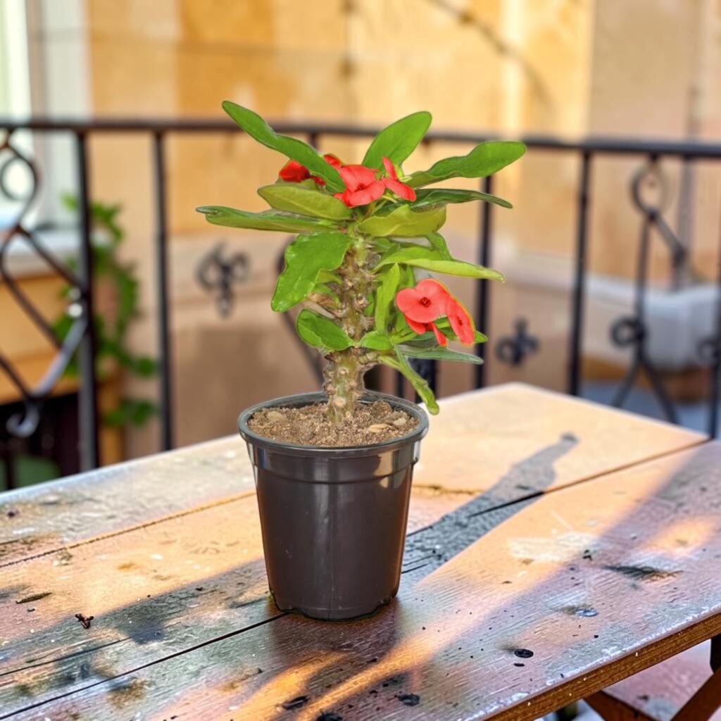 euphorbia mili plant