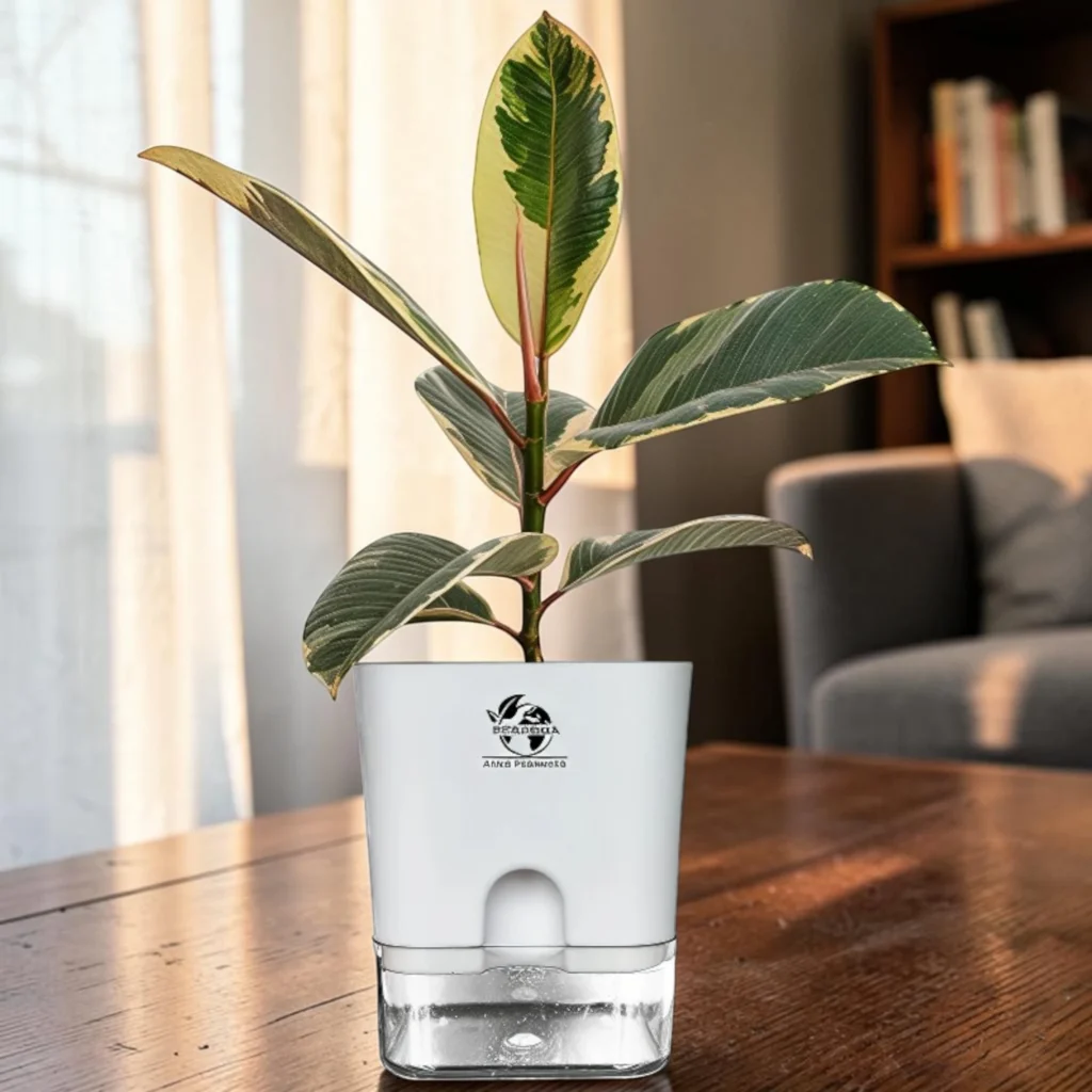 Variegated Rubber Plant