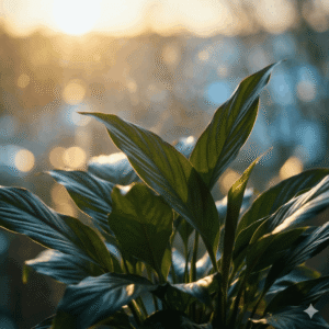 snake plant benefits shown through healthy green leaves growing in natural sunlight indoors
