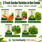 Surekha Agro Winter Salad and Root Vegetable Seeds Combo - Image 2