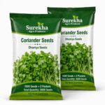 Surekha Agro Coriander Seeds – 1500 Seeds × 2 Packets - Image 1