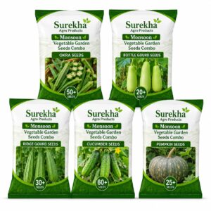 Surekha Agro Monsoon Vegetable Garden Seeds Combo