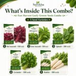 Surekha Agro Fast Harvest 5 Leafy Green Vegetable Seeds Combo - Image 5