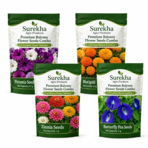 Surekha Agro Premium Balcony Flower Seeds Combo