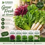 Surekha Agro Fast Harvest 5 Leafy Green Vegetable Seeds Combo - Image 3