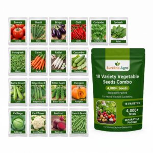 Surekha Agro 18 Variety Vegetable Seeds Combo – 4000+ Seeds