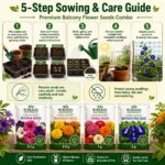 Surekha Agro Premium Balcony Flower Seeds Combo - Image 5